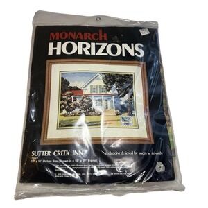 Monarch Horizons Sutter Creek Inn Needlepoint Kit 1979 Vintage Sealed